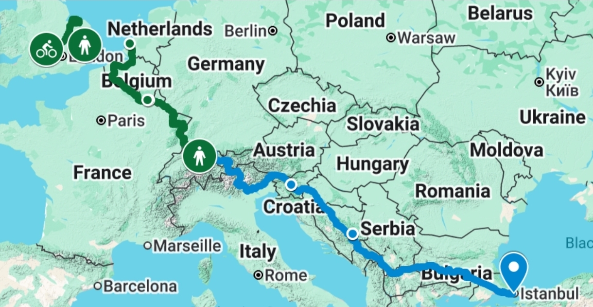 Green: done. Blue: plan