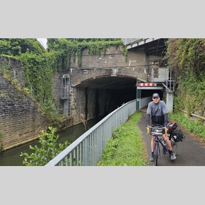 A boat and bike tunnel