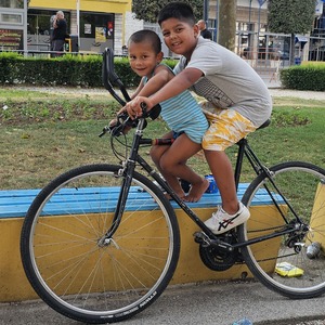 Boys and bikes