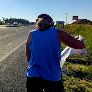 The one with the map is in charge